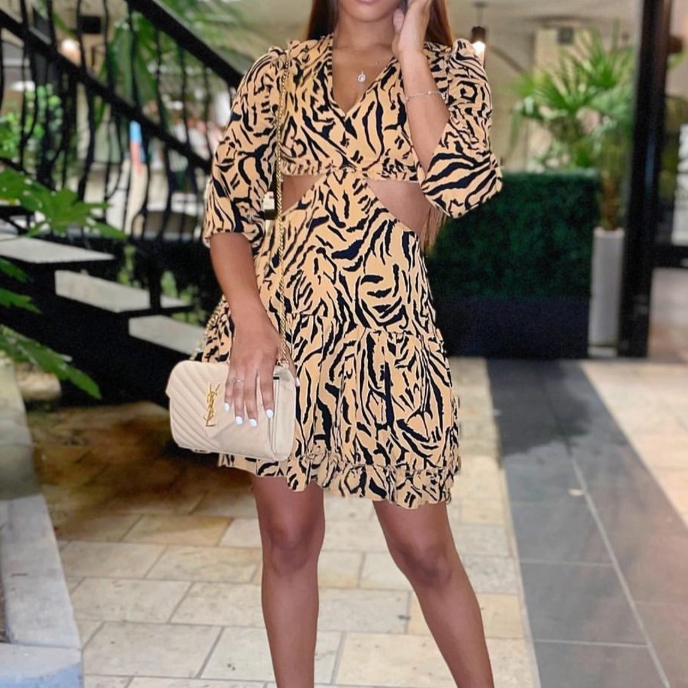 Tiger print dress